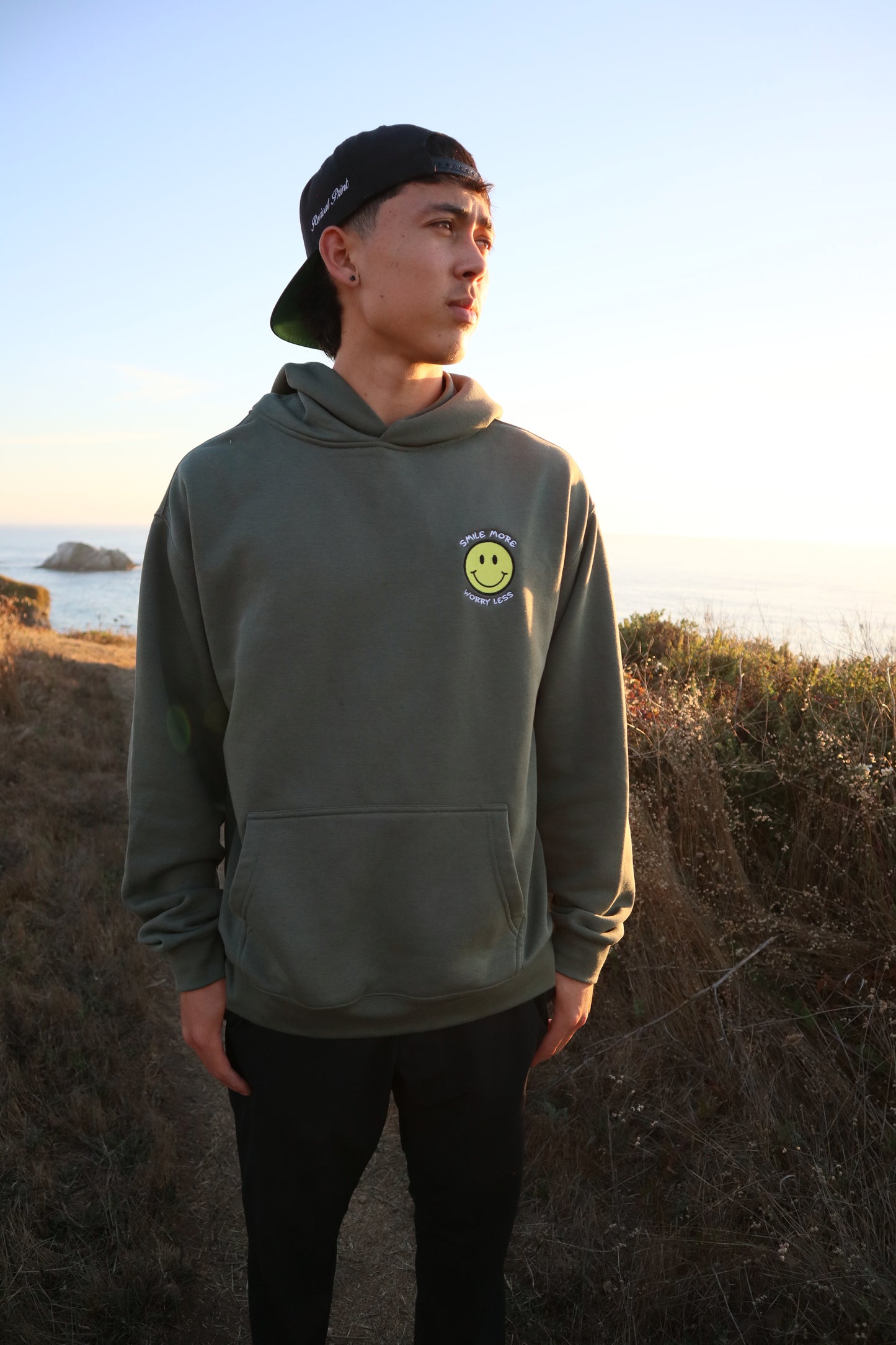 "SMILE MORE, WORRY LESS" - HOODIE